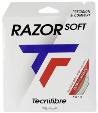 Tecnifibre Razor Soft 18/1.20 Beyaz Tekli Kordaj 04GRAS120W