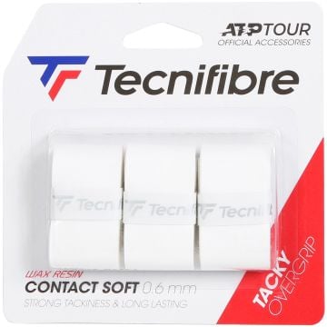 Tecnifibre Contact Soft 3'lü 0.6mm Beyaz Tenis Gribi 52ATPCONSO
