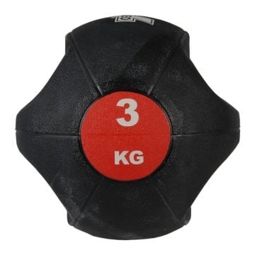 Valeo 3 Kg Kırmızı Çift Tutacaklı Sağlık Topu