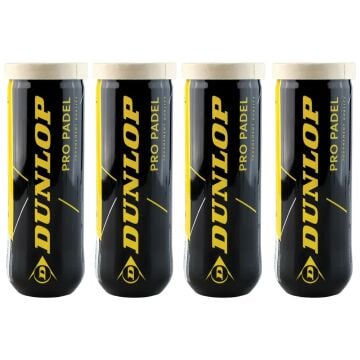 Dunlop Pro Padel 3'lü 4 Kutu Padel Topu 601552