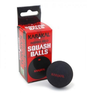 Karakal Kırmızı Noktalı 2'li Squash Topu