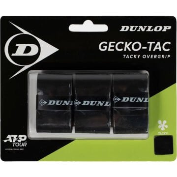 Dunlop D Tac Gecko-Tac Siyah 3'lü Tenis Gribi