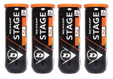 Dunlop D TB Stage 2 Orange 3'lü 4 Kutu Çocuk Tenis Topu