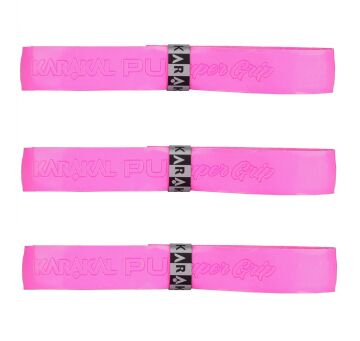 Karakal Super Grip 3'lü Pembe Squash Gribi