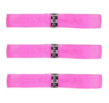 Karakal Super Grip 3'lü Pembe Squash Gribi