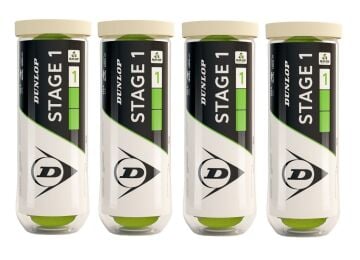 Dunlop Tb Stage 1 Green 3'lü 4 Kutu Çocuk Tenis Topu