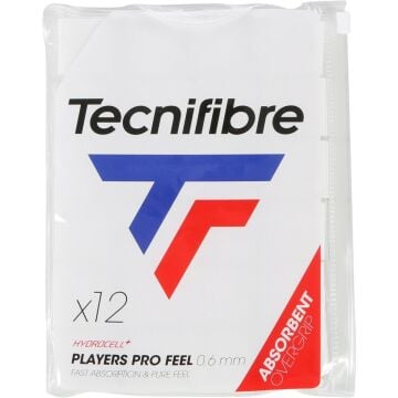 Tecnifibre Players Pro Feel Overgrip 12'li Beyaz Tenis Gribi