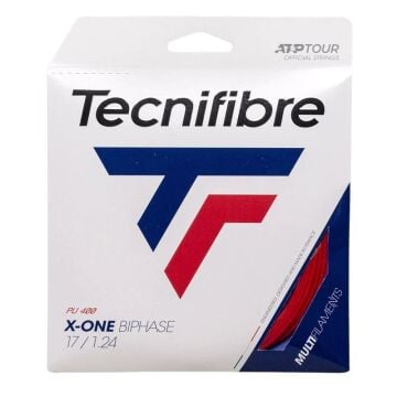 Tecnifibre X-One Biphase PU 17/1.24 Kırmızı Tekli Kordaj