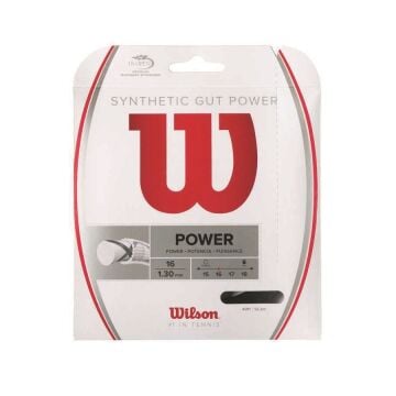 Wilson Sentetik Gut Power 16/1.30 Siyah Tekli Kordaj WRZ945200