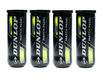 Dunlop Match Padel 3'lü 4 Kutu Padel Topu