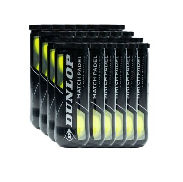 Dunlop Match Padel 3'lü Koli 24 Kutu Padel Topu