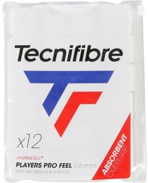 Tecnifibre Players Pro Overgrip 12'li 0.6mm Beyaz Tenis Gribi 52PLAPRO12