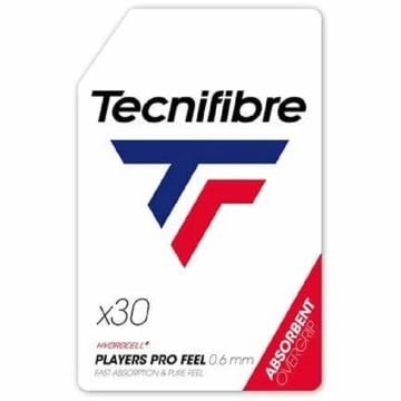 Tecnifibre Players Pro Feel Overgrip 30'lu 0.6mm Beyaz Tenis Gribi 52PLAPRO30