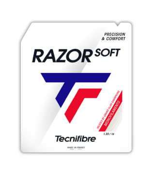 Tecnifibre Razor Soft 16/1.30 Beyaz Tekli Kordaj 04GRAS130W