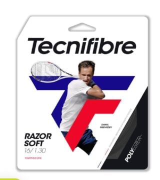 Tecnifibre Razor Soft 16/1.30 Siyah Tekli Kordaj 04GRAS130N