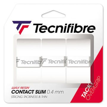 Tecnifibre Contact Slim 3'lü 0.4mm Beyaz Tenis Gribi 52ATPCONSL