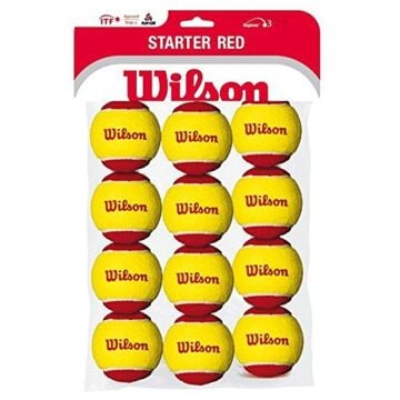 Wilson Starter Kırmızı Top 12'li 8 Yaş Çocuk Tenis Topu