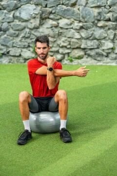 Slazenger Gymball 55cm Gri (Pompa Dahil) Pilates Topu