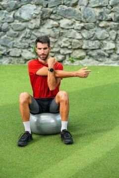 Slazenger Gymball 55cm Gri (Pompa Dahil) Pilates Topu