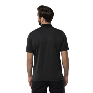 Jack Wolfskin Pack & Go Siyah Erkek Polo T-Shirt 1808542_6000-6000