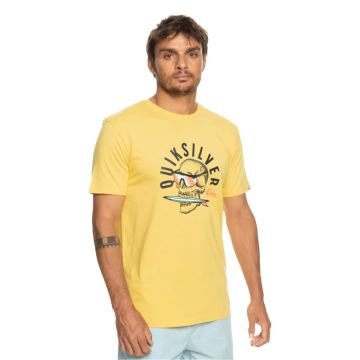 Quiksilver Rockin Skull Sarı Erkek T-Shirt EQYZT07278-YFB0