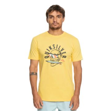 Quiksilver Rockin Skull Sarı Erkek T-Shirt EQYZT07278-YFB0