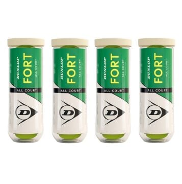 Dunlop Fort All Court TS 3'lü 4 Kutu Tenis Topu