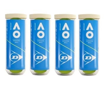 Dunlop Australian Open 3'lü 4 Kutu Tenis Topu