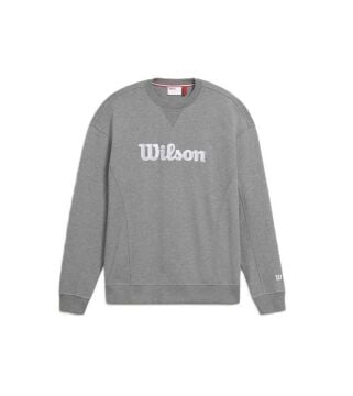 Wilson Teams Script Crewneck Gri Erkek Sweatshirt WM00470511MGC