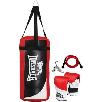 Lonsdale Çocuk Set Boks Torbası-Eldiven-Atlama İpi