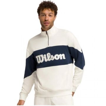 Wilson Parkside Half-Zip Beyaz Erkek Sweatshirt WM00359511GYC