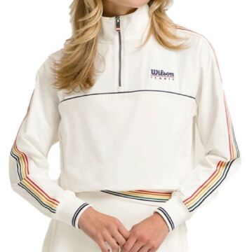 Wilson Davenport Woven Popover Beyaz Kadın Sweatshirt WW00210511GYC