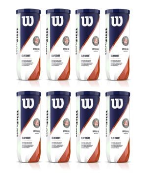 Wilson Roland Garros Clay Court 3'lü 8 Kutu Tenis Topu WRT125000