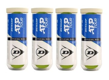 Dunlop ATP Tour 3'lü 4 Kutu Tenis Topu