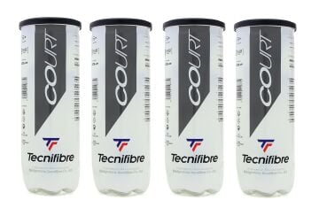 Tecnifibre Court 3'lü 4 Kutu Tenis Topu