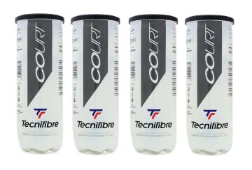 Tecnifibre Court 3'lü 4 Kutu Tenis Topu