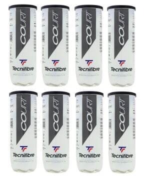 Tecnifibre Court 3'lü 8 Kutu Tenis Topu