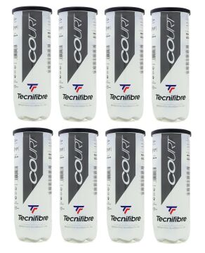 Tecnifibre Court 3'lü 8 Kutu Tenis Topu
