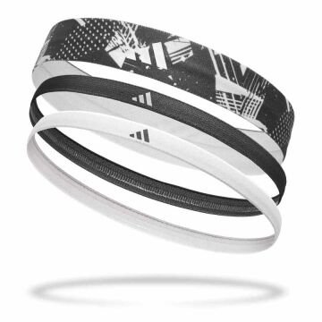 Adidas 3'lü Siyah Beyaz Saç Bandı ADAC-16161