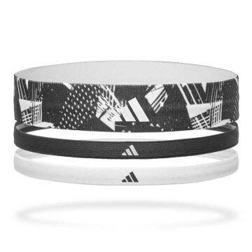 Adidas 3'lü Siyah Beyaz Saç Bandı ADAC-16161
