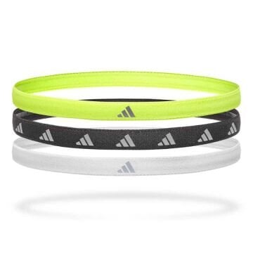 Adidas 3'lü Sarı Siyah Gümüş Saç Bandı ADAC-16197