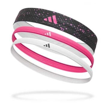 Adidas 3'lü Pembe Siyah Beyaz Saç Bandı ADAC-16160