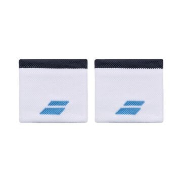 Babolat Logo Wristband Beyaz/Mavi Tenis Bileklik 5UB1261
